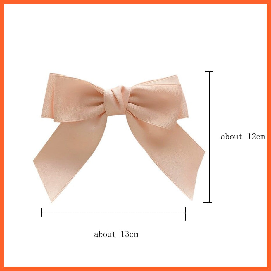 whatagift.com.au Elegant Ribbon Bow Hair Clip | Cute Hair Bows Hairpins For Women Accessories