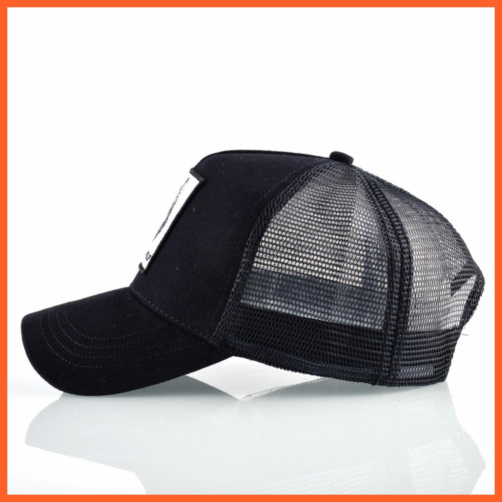 Embroidery Animal Baseball Caps | Men Women Breathable Mesh Snapback Hip Hop Caps | whatagift.com.au.