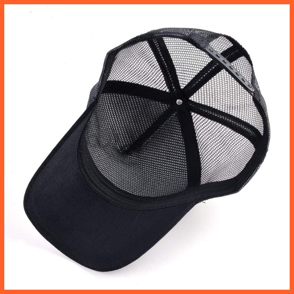 Embroidery Animal Baseball Caps | Men Women Breathable Mesh Snapback Hip Hop Caps | whatagift.com.au.