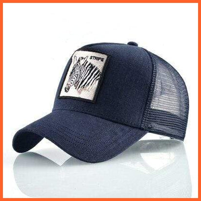 Embroidery Animal Baseball Caps | Men Women Breathable Mesh Snapback Hip Hop Caps | whatagift.com.au.