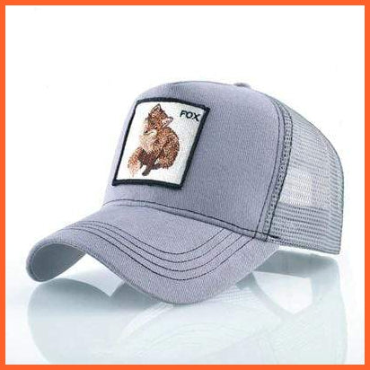 Embroidery Animal Baseball Caps | Men Women Breathable Mesh Snapback Hip Hop Caps | whatagift.com.au.
