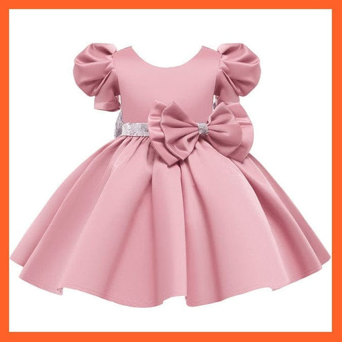 whatagift.com.au Embroidery Silk Princess Dress For Baby Girl