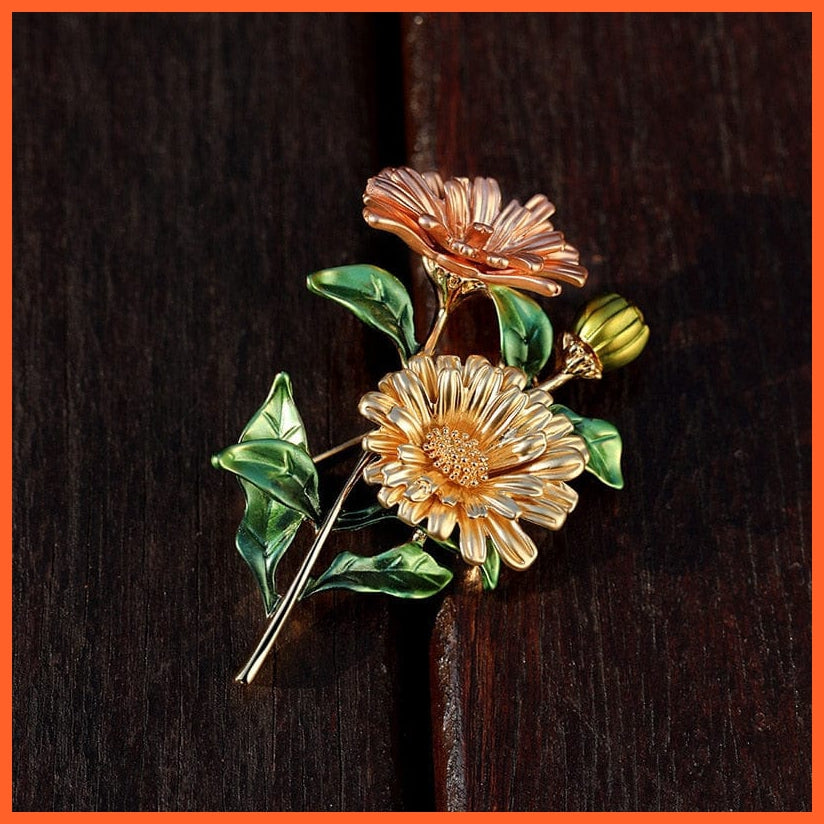 whatagift.com.au Exquisite Colorful Flower Brooch Brooches For Bridesmaid Women Groom