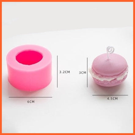 whatagift.com.au F DIY Scented Candle Mold | Dessert Macaron Muffin Cup Cake Silicone Mold For Candle