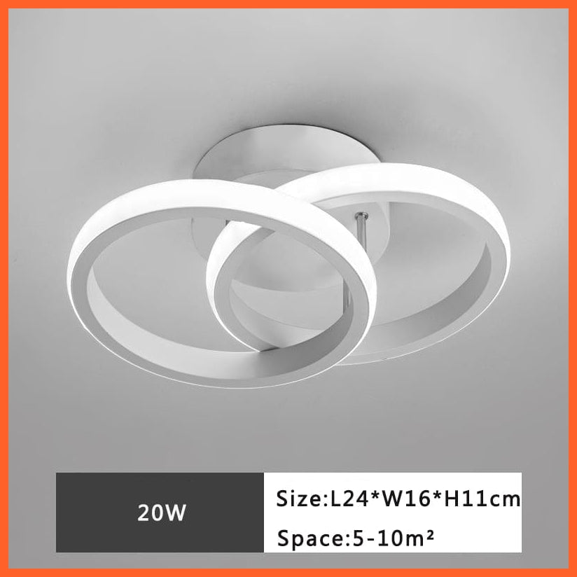 whatagift.com.au F White 20W / China / Warm White Modern LED Ceiling Lamp for Home Decore