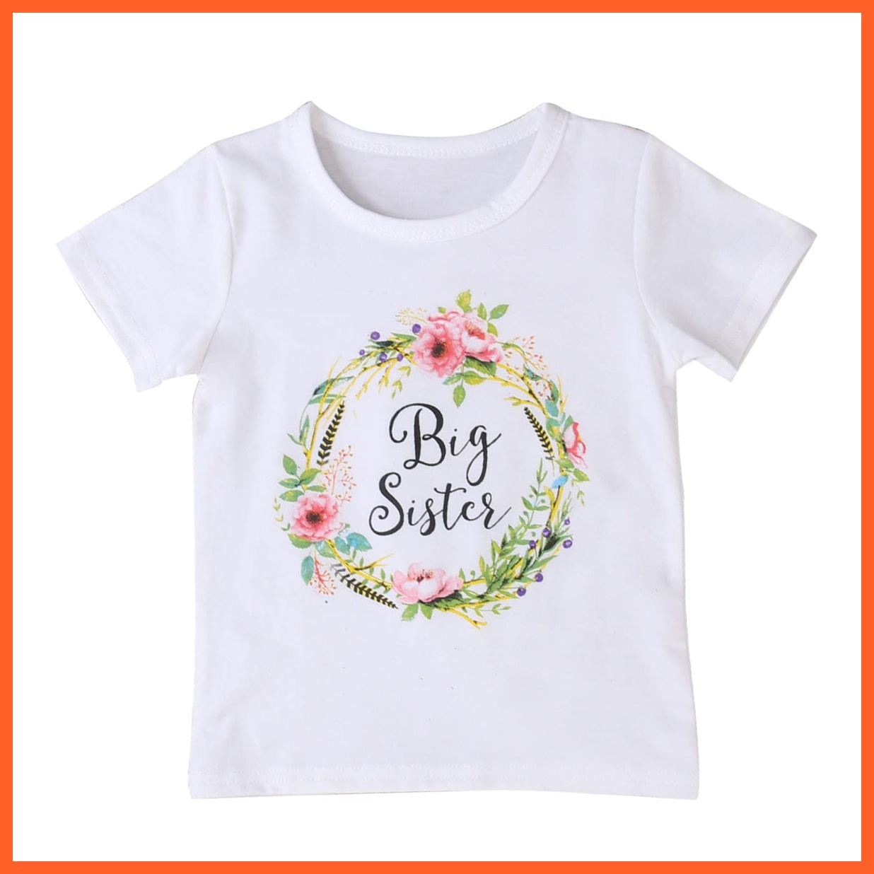 whatagift.com.au Family Matching Clothes for Baby Girl | Little and Big Sister Matching Jumpsuit Romper and T Shirt
