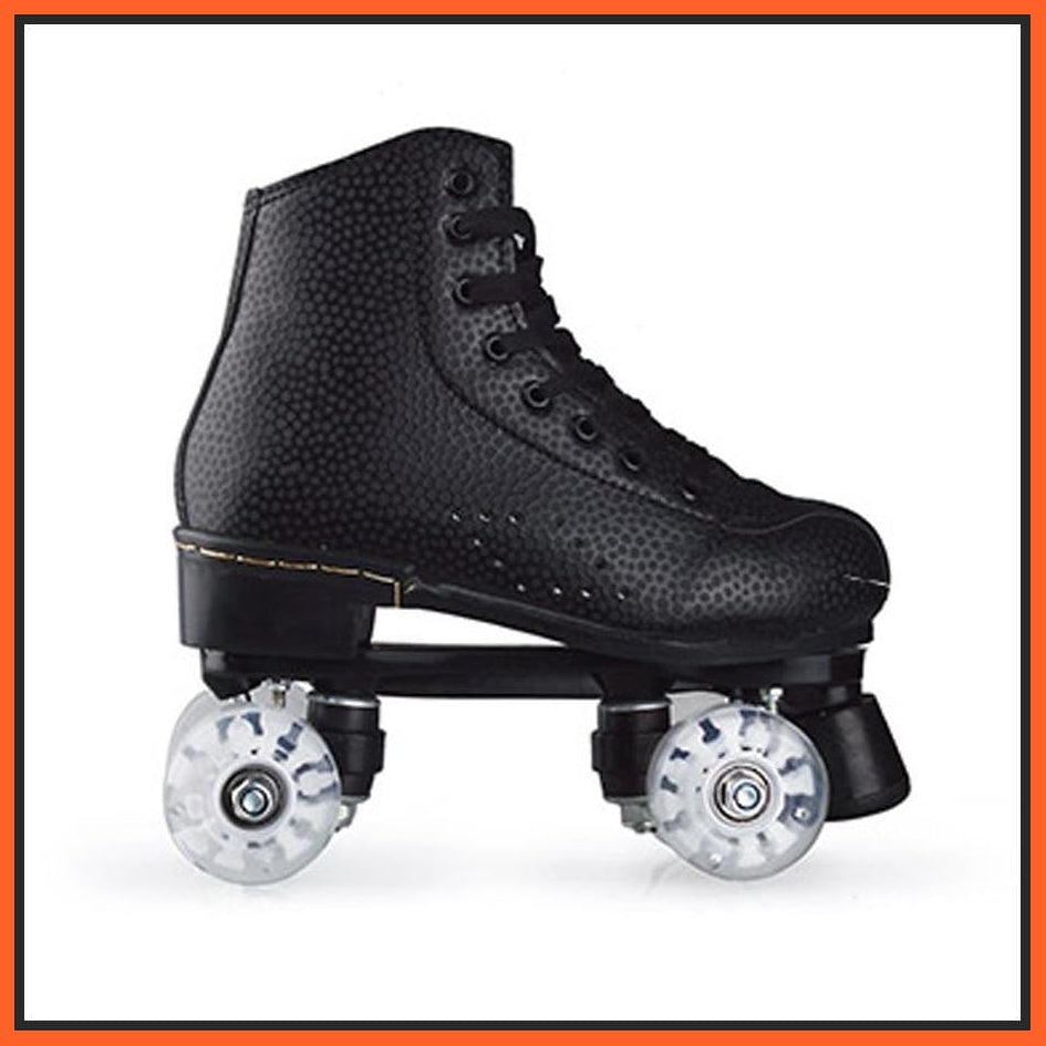 Flash Roller Skates Led Lighting Shoes Black | whatagift.com.au.