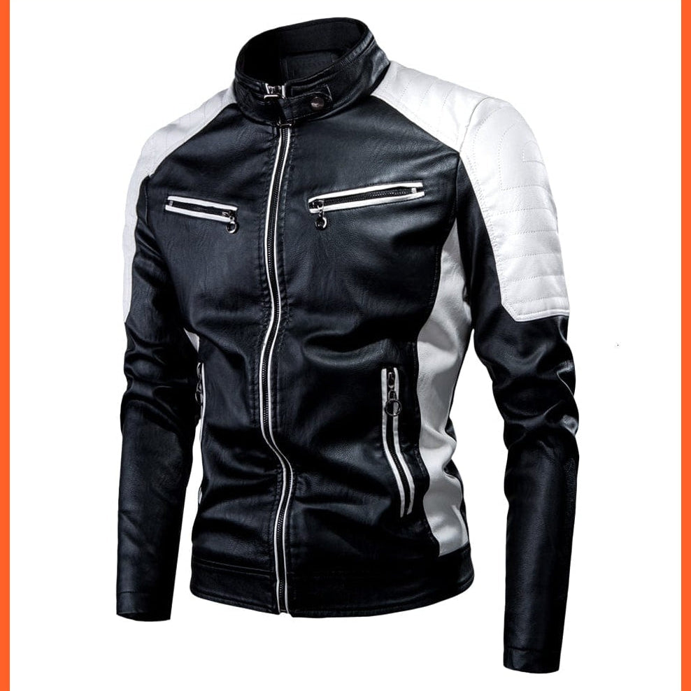 whatagift.com.au Fleece Leather Jacket for Men