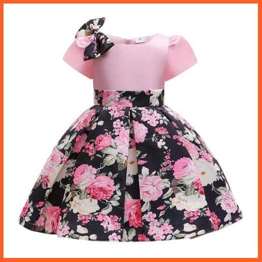 whatagift Floral Print Dresses For Girls