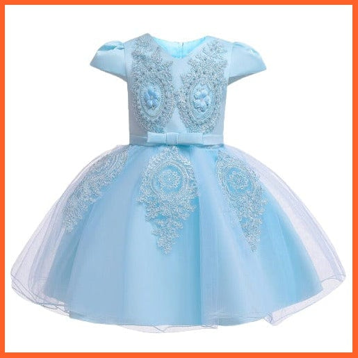 whatagift.com.au Flower Party Tutu Baby Girl Dress | Princess Ball Gown Birthday Dresses