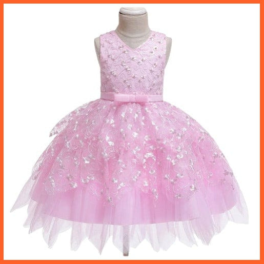 whatagift.com.au Flower Party Tutu Baby Girl Dress | Princess Ball Gown Birthday Dresses