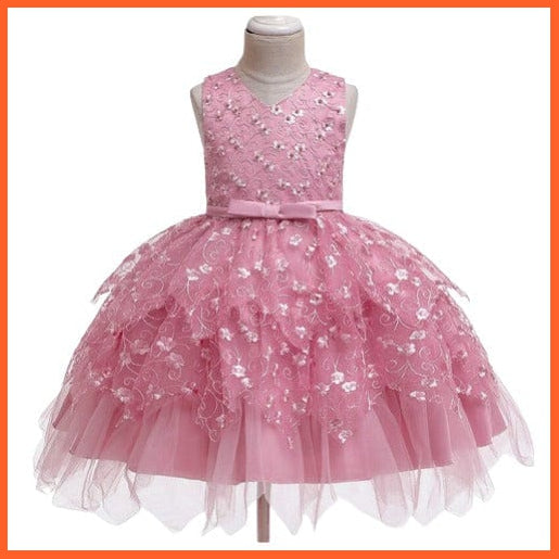 whatagift.com.au Flower Party Tutu Baby Girl Dress | Princess Ball Gown Birthday Dresses
