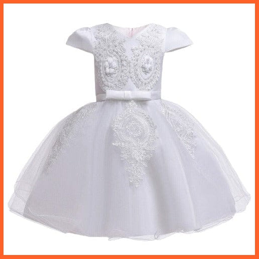 whatagift.com.au Flower Party Tutu Baby Girl Dress | Princess Ball Gown Birthday Dresses