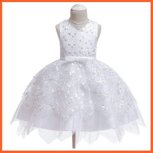 whatagift.com.au Flower Party Tutu Baby Girl Dress | Princess Ball Gown Birthday Dresses