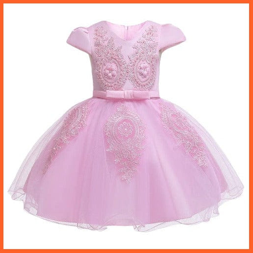 whatagift.com.au Flower Party Tutu Baby Girl Dress | Princess Ball Gown Birthday Dresses