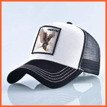 Embroidery Animal Baseball Caps | Men Women Breathable Mesh Snapback Hip Hop Caps | whatagift.com.au.