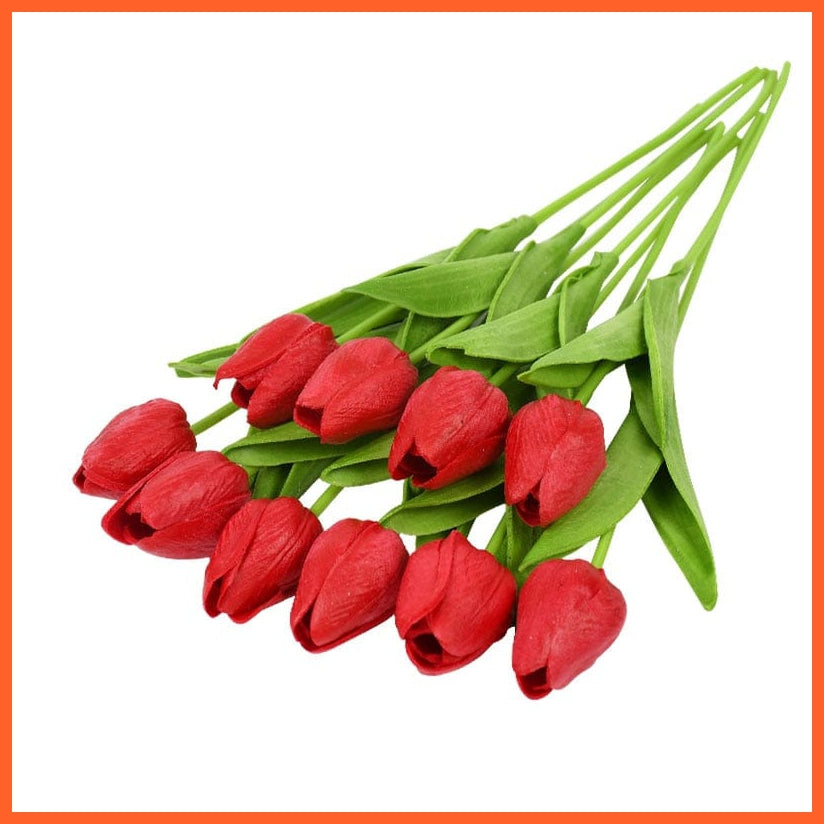 whatagift.com.au G 10PCS Tulip Artificial Flower for Wedding Decoration Home Decore