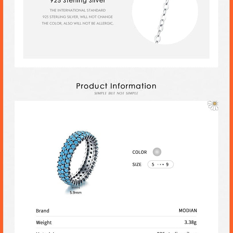 whatagift.com.au Genuine 925 Sterling Silver Bohemian Style Turquoise Rings Necklaces Pendant Jewelry Sets For Women