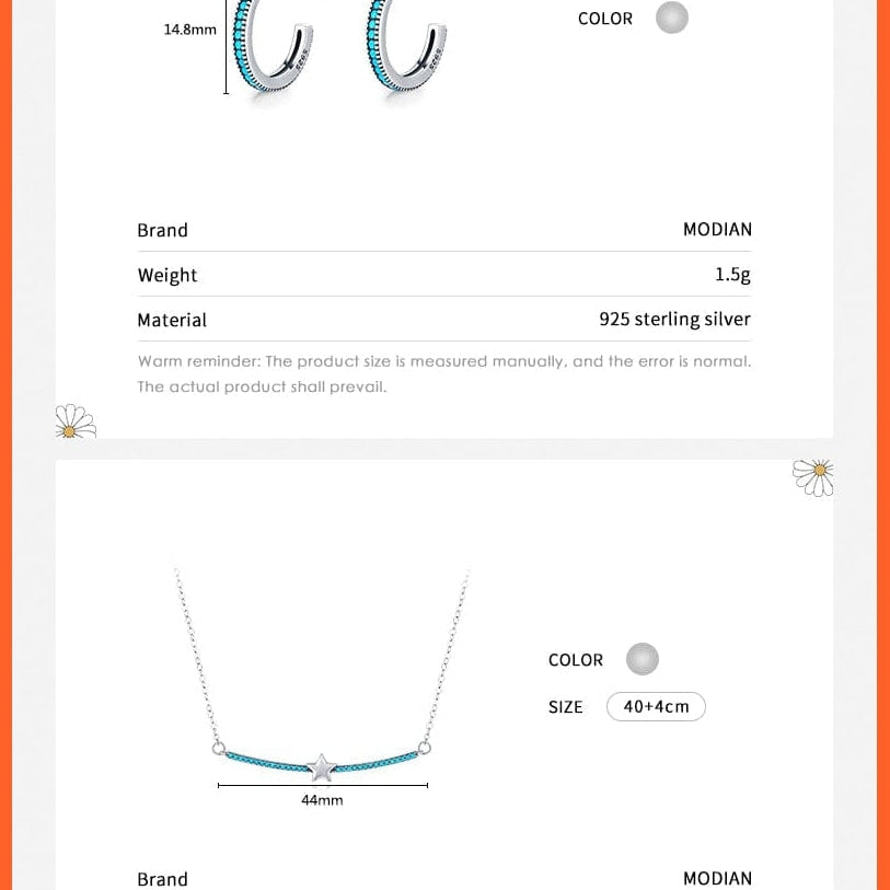 whatagift.com.au Genuine 925 Sterling Silver Bohemian Style Turquoise Rings Necklaces Pendant Jewelry Sets For Women