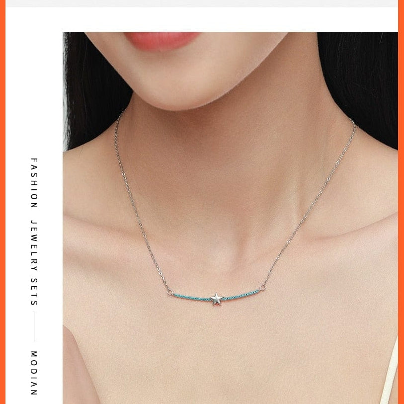 whatagift.com.au Genuine 925 Sterling Silver Bohemian Style Turquoise Rings Necklaces Pendant Jewelry Sets For Women