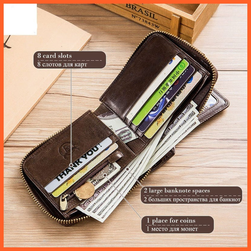 whatagift.com.au Genuine Leather Purse for Male
