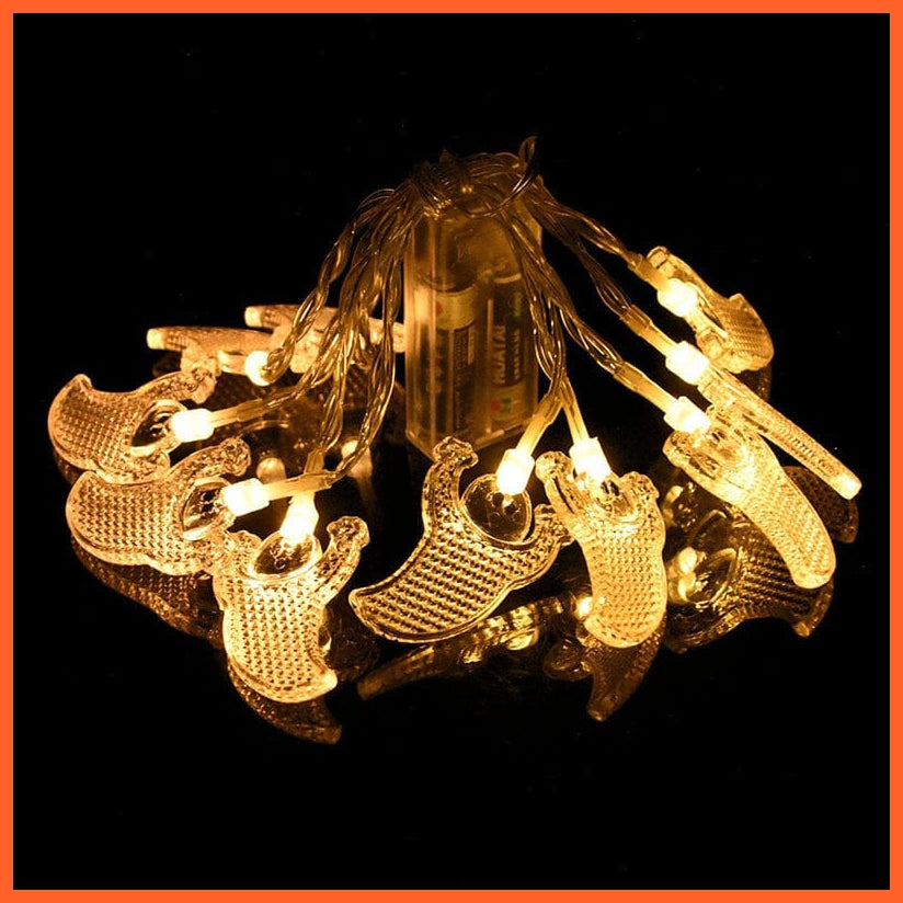 whatagift.com.au Ghost 1.5M 10 LED Halloween Led Light String | Pumpkin Lamp Hanging Halloween Party Decoration Lights