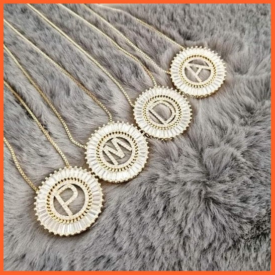 Gold/Silver Color Initial 26 Letters Pendent Necklace | Best Gift For Women | whatagift.com.au.