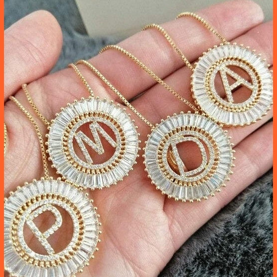 Gold/Silver Color Initial 26 Letters Pendent Necklace | Best Gift For Women | whatagift.com.au.