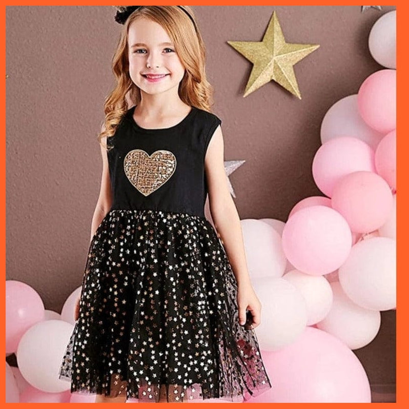 whatagift.com.au Girls Sequins Sleeveless Dresses
