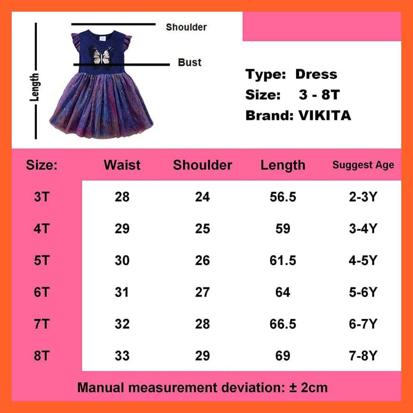 whatagift.com.au Girls Sequins Sleeveless Dresses