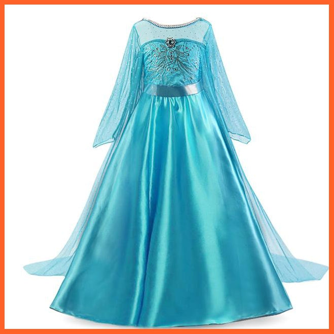 whatagift.com.au Girls Winter Princess Dress | Princess Costumes For Kids Cosplay