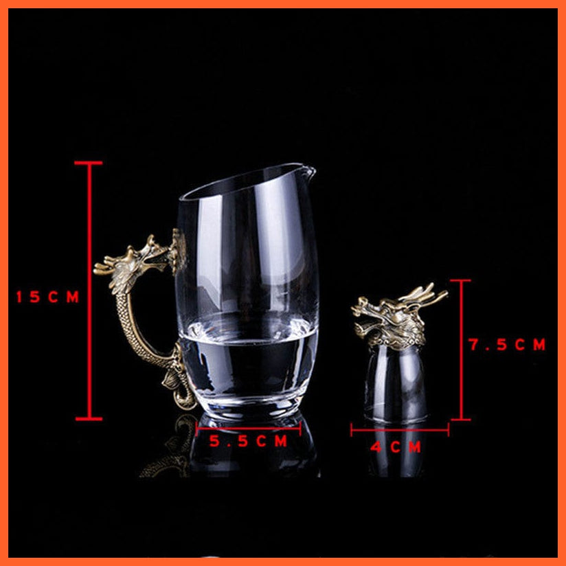 whatagift.com.au Glass Set 12 Zodiac Liquor Wine Glass Set | Small Wine Hip Flasks European Exquisite Gift