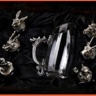 whatagift.com.au Glass Set 12 Zodiac Liquor Wine Glass Set | Small Wine Hip Flasks European Exquisite Gift