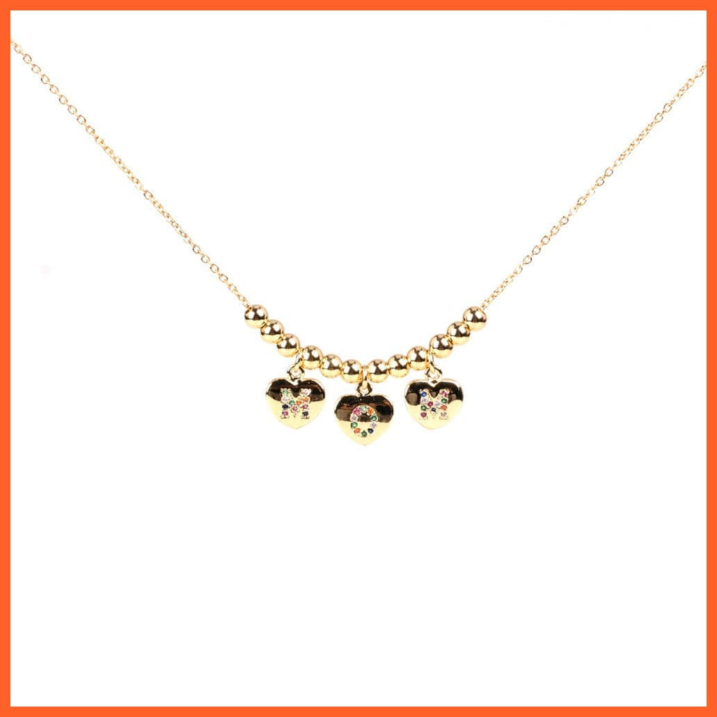 whatagift.com.au Gold / 45cm / Card 1|China Gold Color MOM Charms Pendant Necklace For Women