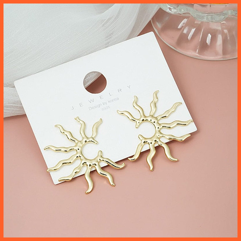 whatagift.com.au Gold colour  Wild Sun Vintage Drop Earrings for Women