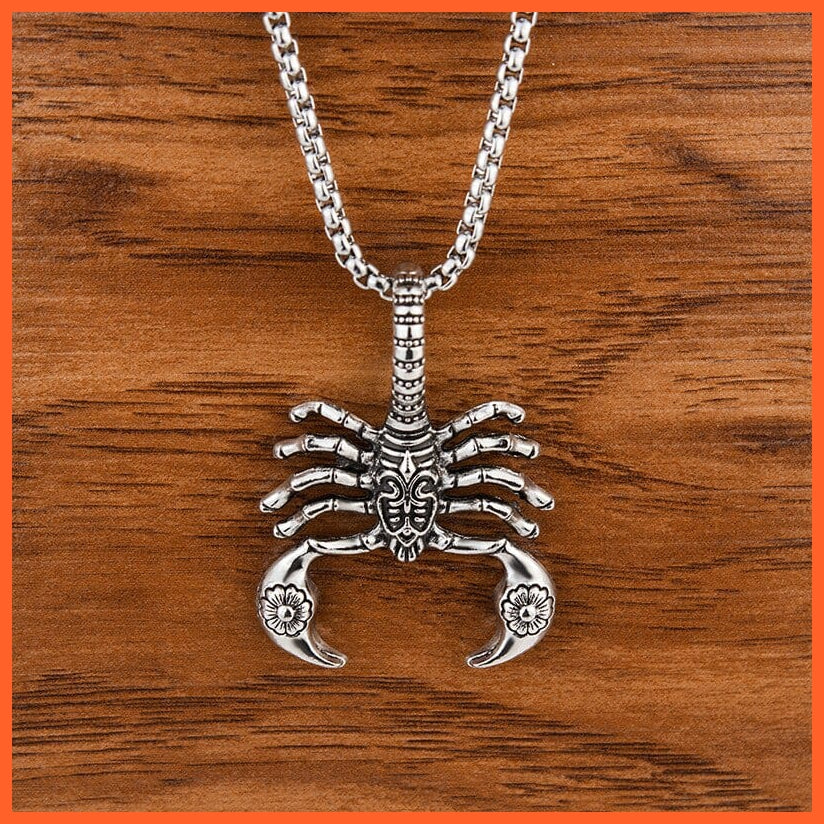 whatagift.uk Gothic Scorpion Pendants Stainless Steel Chain