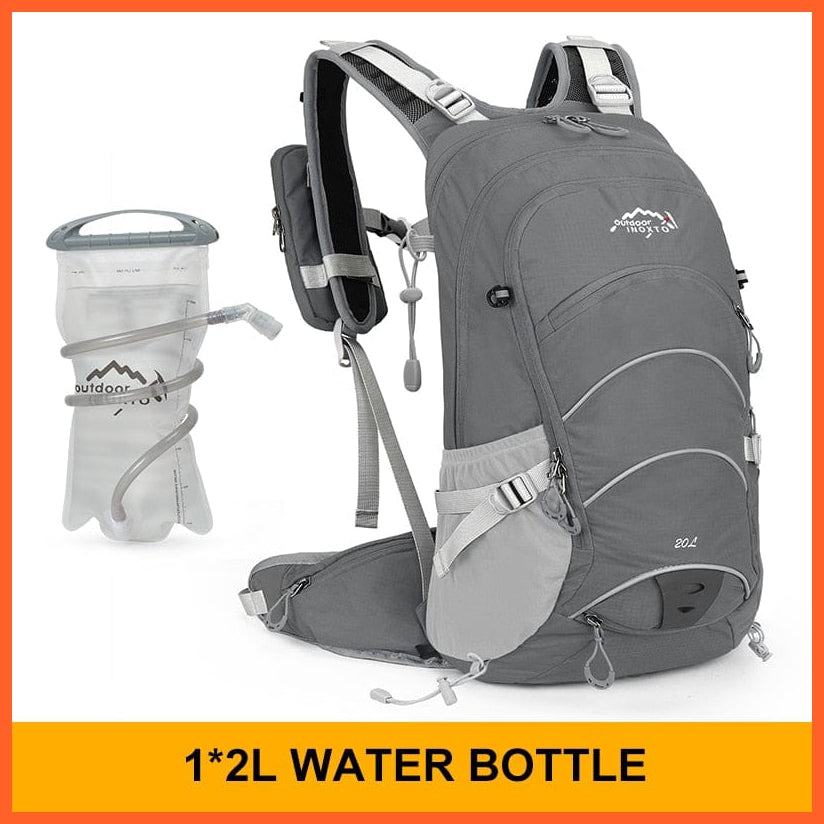 whatagift.com.au gray 2L / China 20 litres Waterproof Camping Backpack With Rain Cover