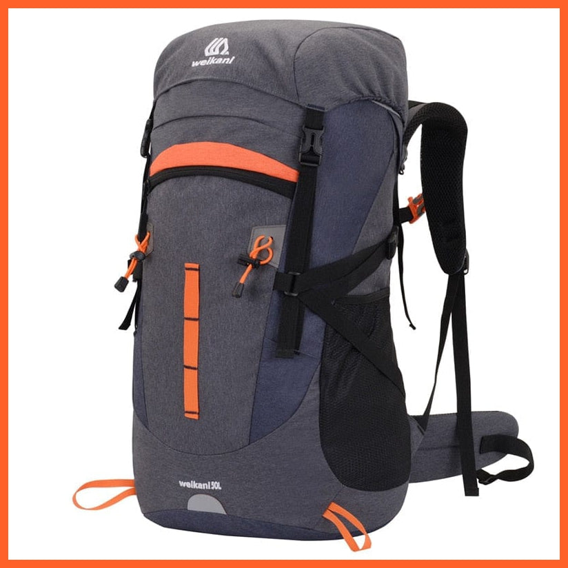 whatagift.com.au Gray / 50 - 70L / China 50L Camping Waterproof Hiking Backpack For Men