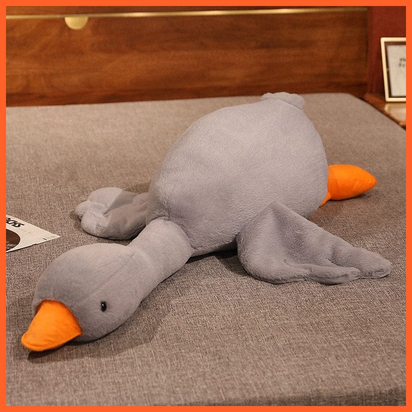 whatagift.uk Gray / 80cm 80-150cm Goose Plush Toys | Soft Stuffed Giant Duck Sleep Pillow