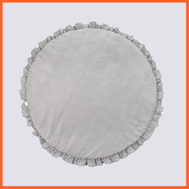 whatagift.com.au gray Baby Play Mat Leaf Shape Cotton Leaves Blanket Soft Rugs