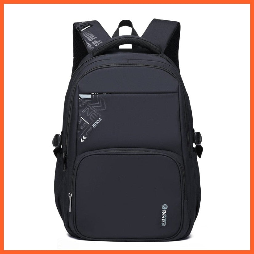 whatagift.com.au gray Nylon Waterproof Schoolbags Backpack