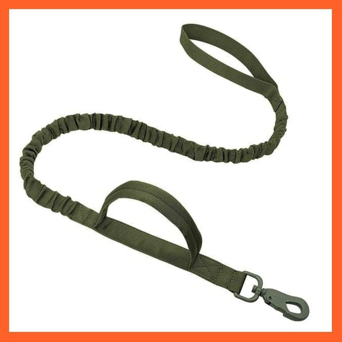 whatagift.com.au Green Leash / M Nylon Military Durable Tactical Dog Collar | Tough Dog Collar With Training Control Adjustable Leash