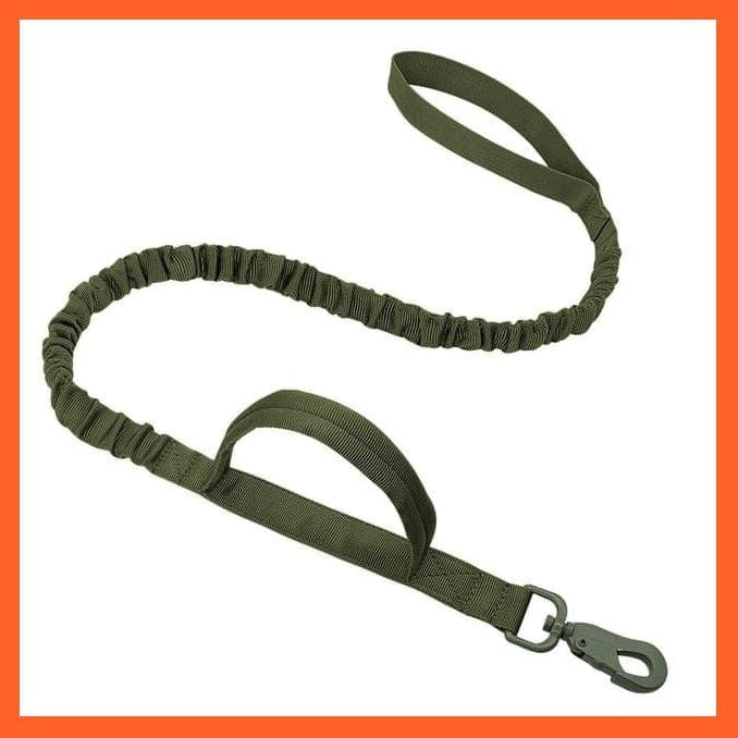 whatagift.com.au Green Leash / M Nylon Military Durable Tactical Dog Collar | Tough Dog Collar with Training Control
