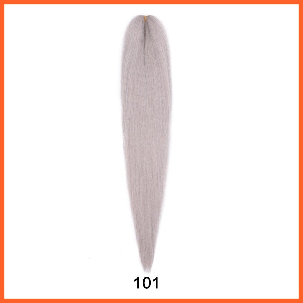 whatagift.com.au #Grey / 22inches / 1Pcs/Lot Synthetic 22 Inch 60G Kanekalon Hair Jumbo Braid | Yaki Straight Hair Extension Pink Blonde Twist
