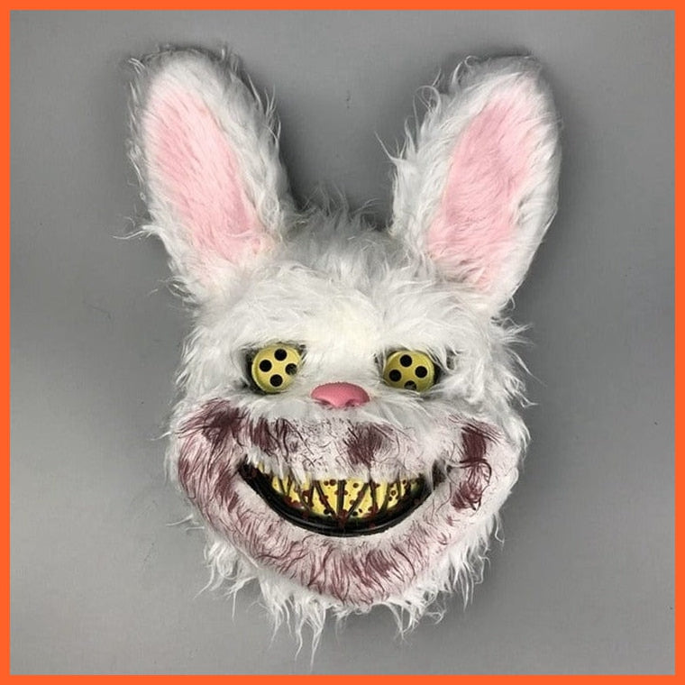 whatagift.com.au H01 Rabbit Cosplay Halloween Party Mask | Scary Head Cover Halloween Carnival Costume Headgear