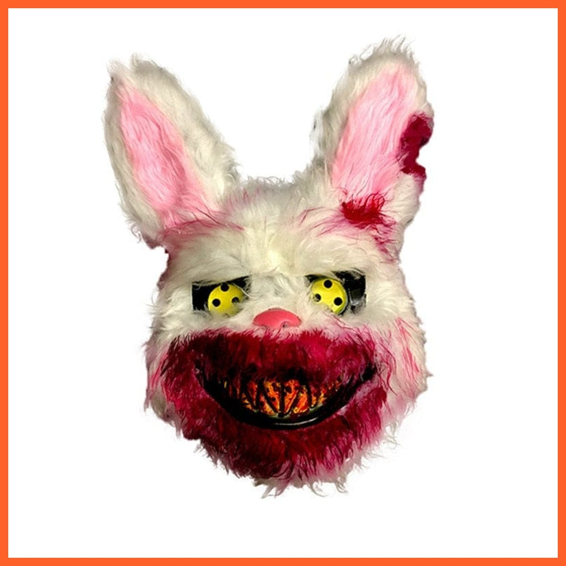 whatagift.com.au H02 Rabbit Cosplay Halloween Party Mask | Scary Head Cover Halloween Carnival Costume Headgear