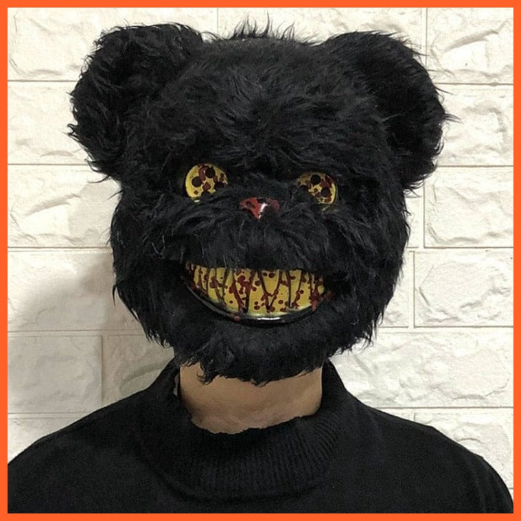 whatagift.com.au H03 Rabbit Cosplay Halloween Party Mask | Scary Head Cover Halloween Carnival Costume Headgear