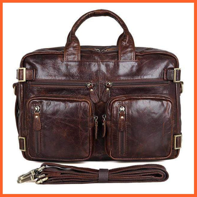 Formal Hand Bag | Men'S Leather Messenger Carry Bag | whatagift.com.au.