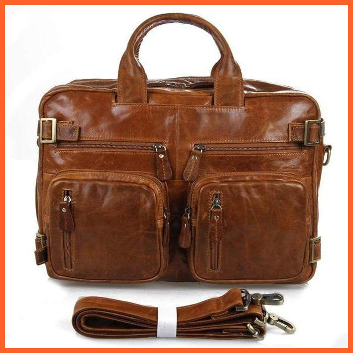 Formal Hand Bag | Men'S Leather Messenger Carry Bag | whatagift.com.au.