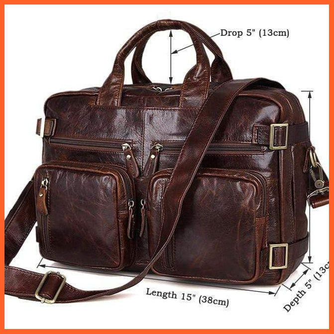Formal Hand Bag | Men'S Leather Messenger Carry Bag | whatagift.com.au.